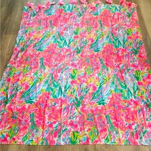 Lilly Pulitzer inspired shower curtain